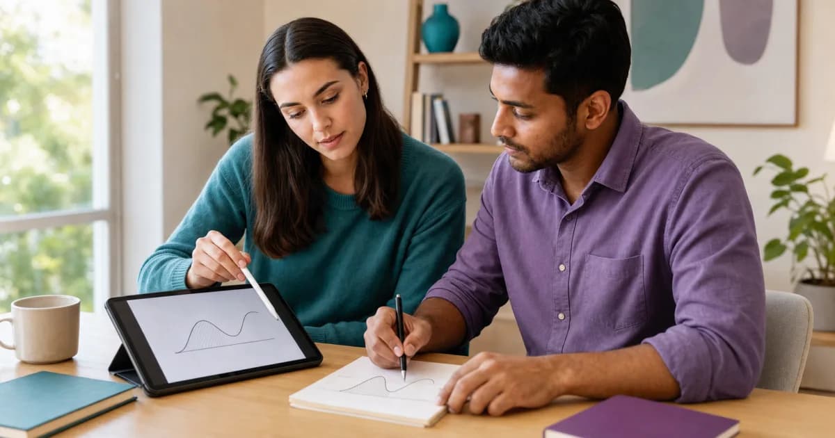 Calculus class help with a tutor explaining graphs, derivatives, and integrals.