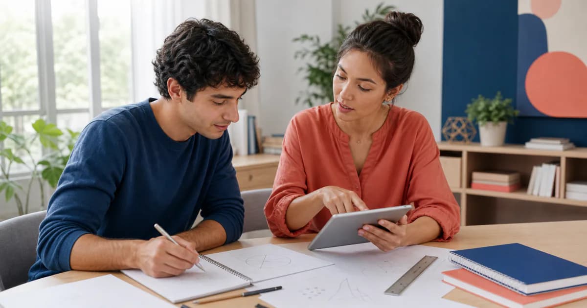 Math class help with a tutor using visual and step-by-step explanations.